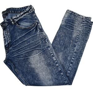 XRAY jeans mineral wash blue stretch denim slim skinny leg Men's size 36x29